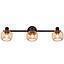 BARRA 3 LUCES E14 INDO MALLA METAL DORADO MATE  S/A