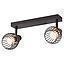 BARRA  2 LUCES E14 BEAS METAL NEGRO MATE  S/A