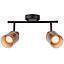 BARRA 2 LUCES E14 REWA METAL DORADO MATE  S/A