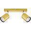 BARRA 2 LUCES GU10 SILO BRONCE PULIDO S/A