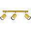 BARRA 3 LUCES GU10 SILO BRONCE PULIDO S/A