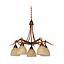 LAMP. COLGAR 5XE27-40W VIDRIO MURANO CLASSIC WESTERN