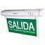 SEÑALETICA EMERG. LETRAS BLANCAS-FONDO VERDE MULTI-MONTAJE SALIDA EMERGENCIA (GX-12BC)