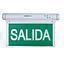 SEÑALETICA EMERG. LETRAS BLANCAS-FONDO VERDE MULTI-MONTAJE SALIDA (GX-12BC)