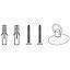 KIT DE SUSPENDER APOLO II 1000MM (2 PIOLAS) #79409 WESTINGHOUSE
