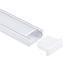 PERFIL DE ALUMINIO 2 MTRS PARA CINTA LED DE 240 LEDs/m 2MT #79437