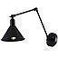 APLIQUE  ORNE NEGRO MATE  D18CM E27 S/AMP