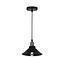 LAMP. COLGAR VERA NEGRO 22CM E27 MAX 60W  S/A