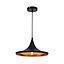 LAMP. COLGAR  DONORA WIDE II NEGRO 36CM E27 MAX 60W  S/A