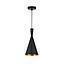 LAMP. COLGAR  DONORA FLUTE II NEGRO 18,5CM E27 MAX 60W  S/A