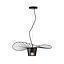 LAMP. COLGAR CAPELINE S NEGRO  # 65154 1L E27 S/A