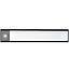 LUMINARIA PORTATIL ULTRAFINA COCINA CLOSET C/SENSOR 20CM NEGRO RECARGABLE