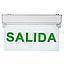 SEÑALETICA EMERG. FONDO TRANSP. LETRAS VERDE SALIDA