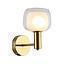 APLIQUE CERRETO ORO GLASS  E14 S/A 