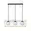 LAMP. COLGAR TREVISO 3L NEGRO-ORO  E27  S/A