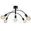 LAMP COLGAR CYGNUS 5 L E27 40W NEGRO S/A