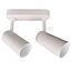 BARRA 2 LUCES GU10 ARSIS II BLANCO MATE S/AMP