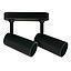 BARRA 2 LUCES GU10  ARSIS II NEGRO MATE S/AMP