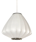 LAMPARA COLGANTE FIBRA BLANCO Ø50 CM E27 REF. LGLC0115