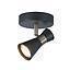 FOCO SOBR.1 LUZ GU10 ZENY NEGRO MATE/ANTIQUE S/A