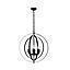 LAMP. COLGAR SVETO NEGRO 6 X E14 MAX 60W  S/A