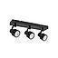 BARRA 3 LUCES GU10 KOMO NEGRO MATE S/A