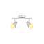 BARRA TUBO 2 LUCES E14 ROSSI BLANCO MATE S/A