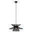 LAMP. COLGAR DUPLICI 1L NEGRO  E27 D570MM S/A