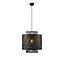 LAMP. COLGAR STRATI 1L NEGRO  E27 D500MM S/A