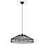 LAMP. COLGAR TAPA 1L NEGRO  E27 D700MM S/A