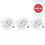 PACK X 3 FOCO EMP. LED 5W BASC. 400LM LBN D9CM BLANCO