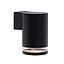 APLIQUE EXTERIOR NASH PC ALUMINIO IP44 UNIDIRECCIONAL 12X9X14 NEGRO 1XGU10