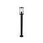 FAROL POSTE 50 CMS SCONZA INOX IP44 NEGRO E27 S/A