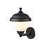 APLIQUE EXTERIOR MUSCHI VIDRIO ALUMINIO IP44 20X17X19.5 NEGRO 1XE27 S/A