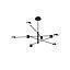 LAMP COLGAR GALILEO NEGRO 8L 24W 3000K LED