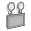 LUMINARIA DE EMERGENCIA INDUSTRIAL GHE 2X4W MONTAJE A POSTE