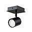 APLIQUE 1 LUZ CIL III NEGRO MATE IP44 GU10 S/A