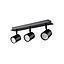 APLIQUE TRIPLE CIL III NEGRO MATE IP44 GU10 S/A