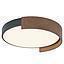PLAFON AURA CIRCULAR LED 27W 2700K 1125LM NEGRO MADERA D40CM