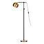 LAMP CHESTER NEGRO/BRONCE 1L E27 60W S/A