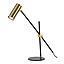 LAMP LINEN 1L GU10 50W DORADO/NEGRO S/A