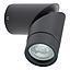 APLIQUE MURO TUBON GRIS OSCURO GU10 IP54 AJUSTABLE