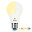 AMP LED BOLA A60 9W LC #61036 C/SENSOR LUZ E27 WESTINGHOUSE G3