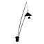 LAMP.PIE LUVIA NEGRA 2XE27 S/A