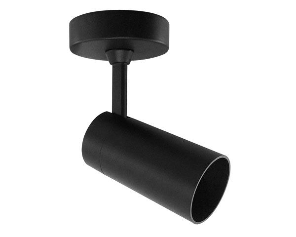 FOCO SOBR. 1 LUZ GU10 ARSIS II NEGRO MATE S/AMP