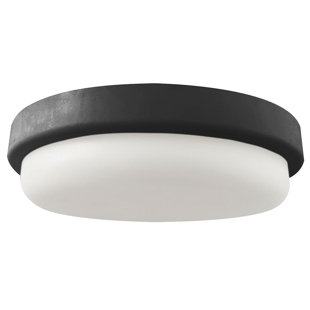TORTUGA SINTETICA LED 9W 3000K NEGRO DIAM. 13,5CM