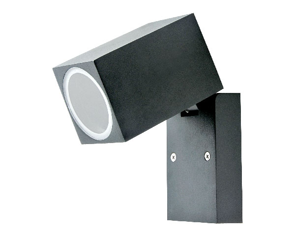 APLIQUE CUBOX ALUMINIO NEGRO IP44 GU10 S/A
