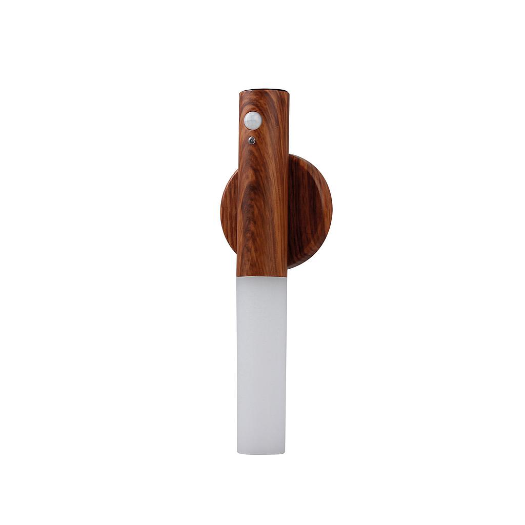 ANTORCHA MADERA LED RECARGABLE C/SENSOR