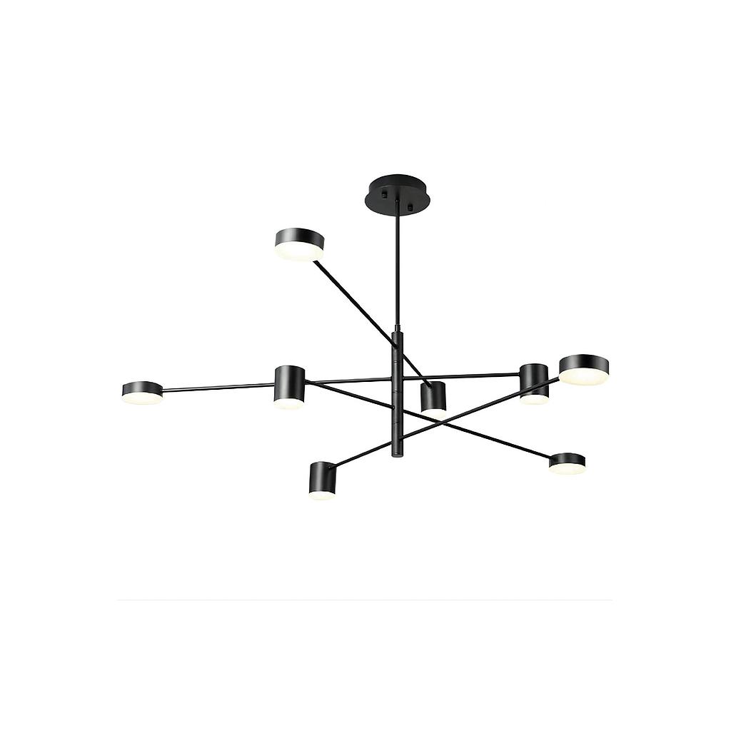 LAMP COLGAR GALILEO NEGRO 8L 24W 3000K LED