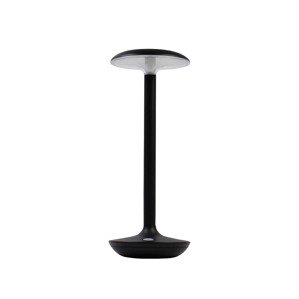 LAMP MESA LED LUBA CCT DIM RECARGABLE 250LM NEGRO